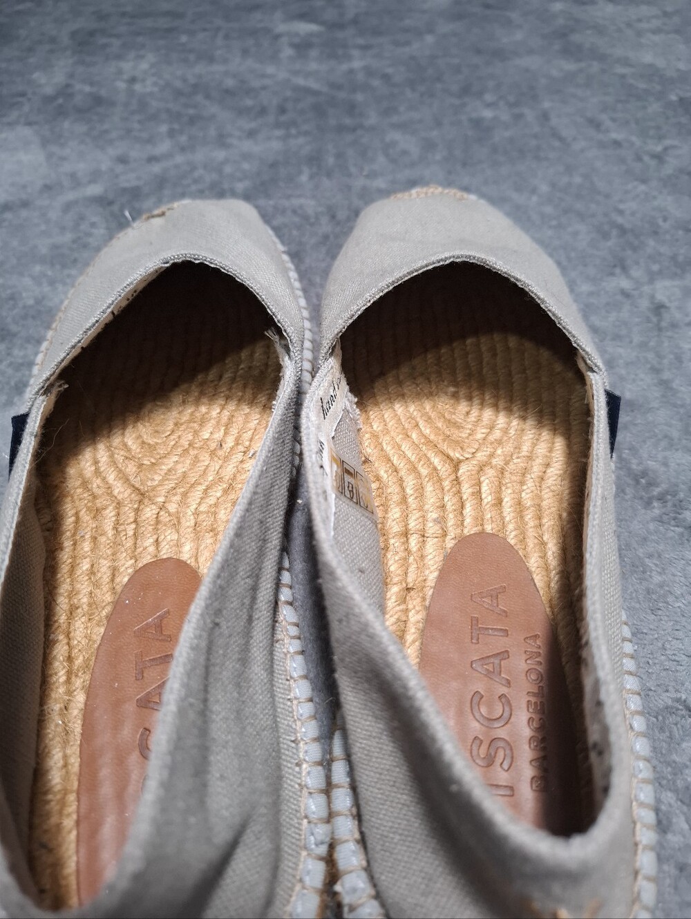Viscata Men's Canvas Espadrilles Gray Size 43 (US 10) Casual Summer Shoes - Picture 5 of 13